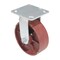 Vestil Cast Iron/Steel Rigid Caster 6 In. Diameter x 2 In. Width 2000 Lb. Capacity Maroon CST-VE-6X2DS-R - alternate 2